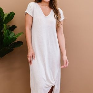 Plot Twist Full Size Run T-Shirt Dress with Pockets
